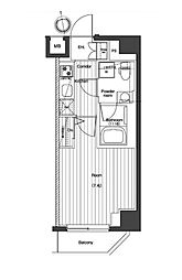 JR総武線 大久保駅 徒歩7分の賃貸マンション 3階1Kの間取り