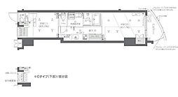 都営大江戸線 若松河田駅 徒歩5分の賃貸マンション 4階2Kの間取り