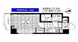西武新宿線 下落合駅 徒歩3分の賃貸マンション 1階1Kの間取り