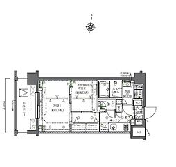 都営大江戸線 落合南長崎駅 徒歩6分の賃貸マンション 5階2Kの間取り