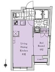 東京メトロ有楽町線 江戸川橋駅 徒歩6分の賃貸マンション 5階1LDKの間取り