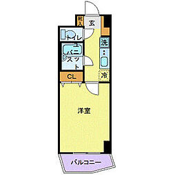 東京メトロ有楽町線 護国寺駅 徒歩5分の賃貸マンション 3階1Kの間取り