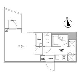 東京メトロ有楽町線 江戸川橋駅 徒歩4分の賃貸マンション 9階1Kの間取り