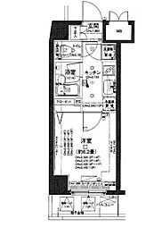 京王井の頭線 神泉駅 徒歩7分の賃貸マンション 10階1Kの間取り