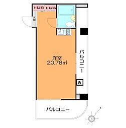 日信ビル ワンルームの間取図画像