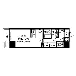 レジディア目白 ワンルームの間取図画像