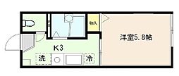 HARMONY 1Kの間取図画像