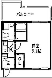 HJPLACE神楽坂 1Kの間取図画像