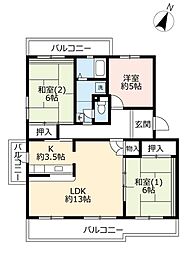 間取図画像 3LDK