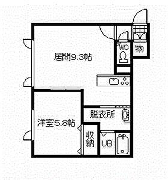 同じ建物の物件間取り写真 - ID:201019040447