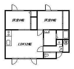 間取図画像 2LDK