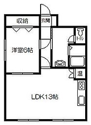 間取図画像 1LDK