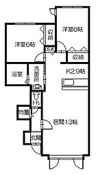 間取図画像 2LDK