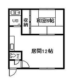 フルハウス 1LDKの間取図画像