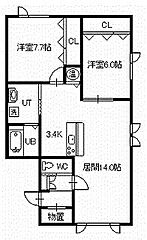 物件の間取り
