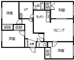 リベライン神楽 4LDKの間取図画像