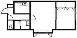 AMU5・23 1LDKの間取図画像