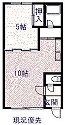 メゾン杉村 1LDKの間取図画像