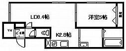 LANAC 1LDKの間取図画像