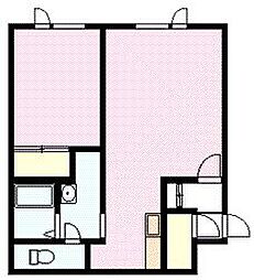 コンフォート3 1LDKの間取図画像