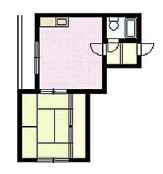 佐藤ハイツ 1LDKの間取図画像