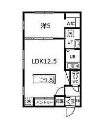 norfino AKEBONOII 1LDKの間取図画像