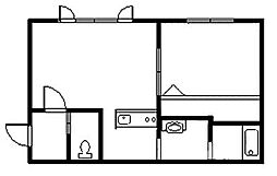 プラス32 1LDKの間取図画像