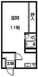 エステート川端 1DKの間取図画像
