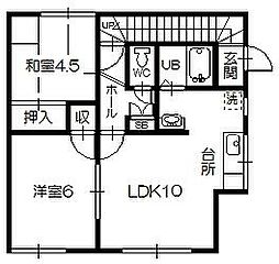 南5条ハイム 2LDKの間取図画像