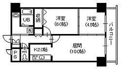 センチュリー旭川 2LDKの間取図画像