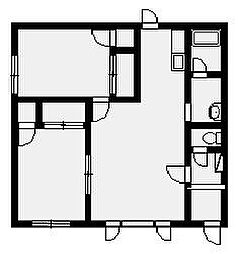 パプチコート 2LDKの間取図画像