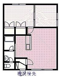 アースコーポ 2LDKの間取図画像