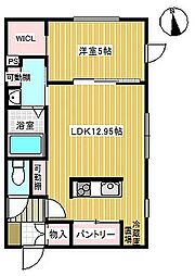 ノルフィーノ・ブラーボ 1LDKの間取図画像