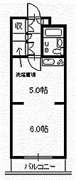 武王プラザ ワンルームの間取図画像