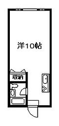 ヴィ・ア・ハウスA ワンルームの間取図画像