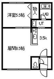 サンシャイン・97 1LDKの間取図画像