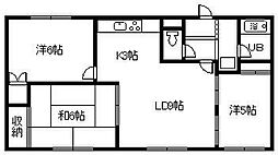 ヴェルシティ東光6・3A 3LDKの間取図画像