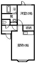 グラディア2 1LDKの間取図画像