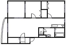 ルミエール東光 3LDKの間取図画像