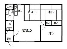 ノースシティ2 3LDKの間取図画像
