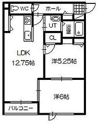 CLUTCH 2LDKの間取図画像