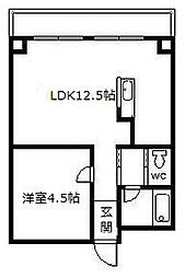 グランドワコーレ 1LDKの間取図画像