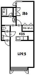 diarlifeT・2 1LDKの間取図画像