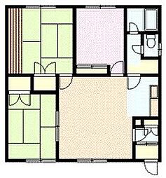 藤原ハイツ 3LDKの間取図画像