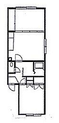 カトレアハイツ 2LDKの間取図画像