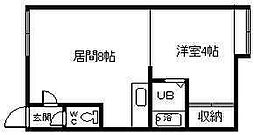 サンマルコ 1DKの間取図画像