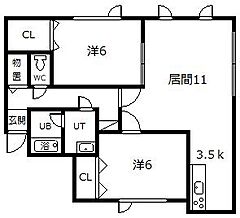 物件の間取り