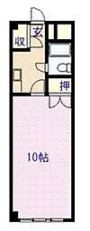 東ハイツ8・8 1Kの間取図画像