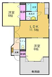間取図画像 2LDK