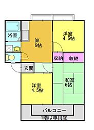 間取図画像 3DK